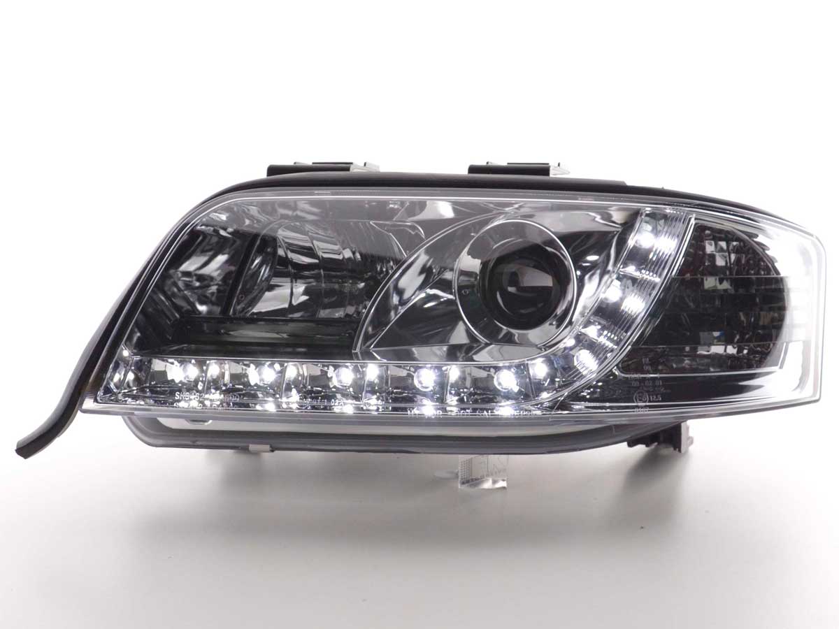 Scheinwerfer Set Daylight LED Tagfahrlicht Audi TT Typ 8N 98-06 chrom Scheinwerfer Set Daylight LED Tagfahrlicht Audi TT Typ 8N 98-06 chrom
